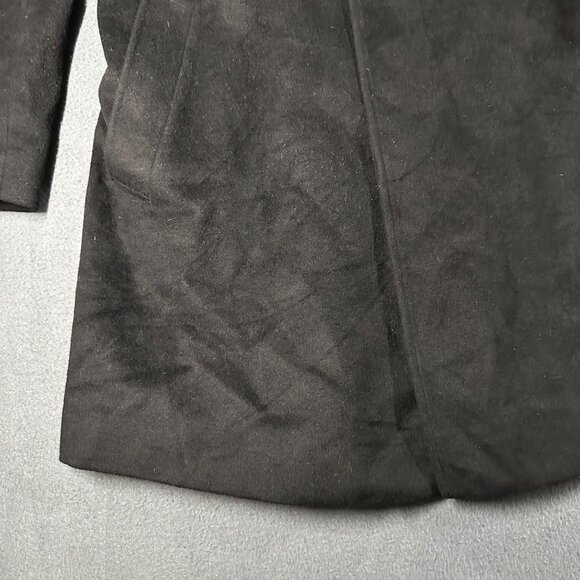 Lauren Ralph Lauren Wool Blend Overcoat Mens‎ 48R Black Jake Collared Jacket - Picture 2 of 14